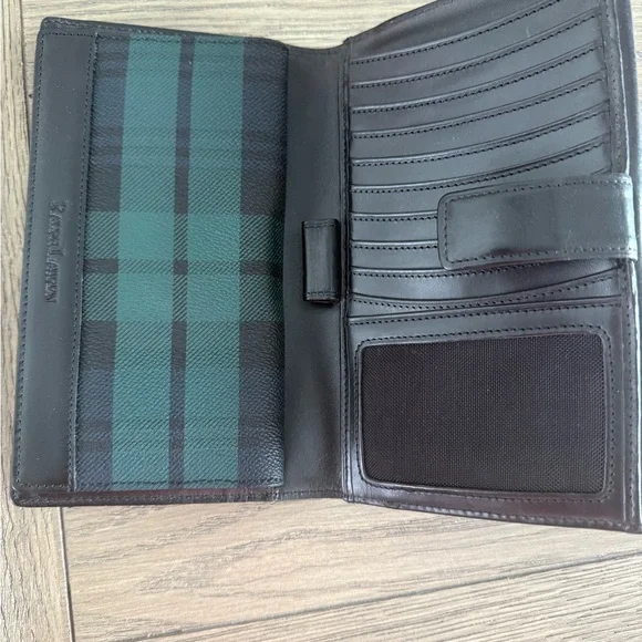 Ralph Lauren Black and green Plaid Wallet - Picture 3 of 4
